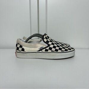 Vans slip on checkerboard black beige